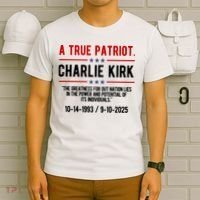 A True Patriot Charlie Kirk RIP T-Shirt thumb 6