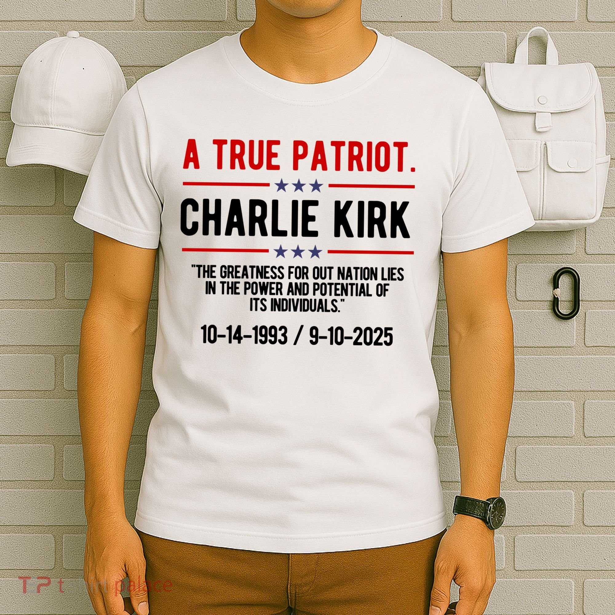 A True Patriot Charlie Kirk RIP T-Shirt