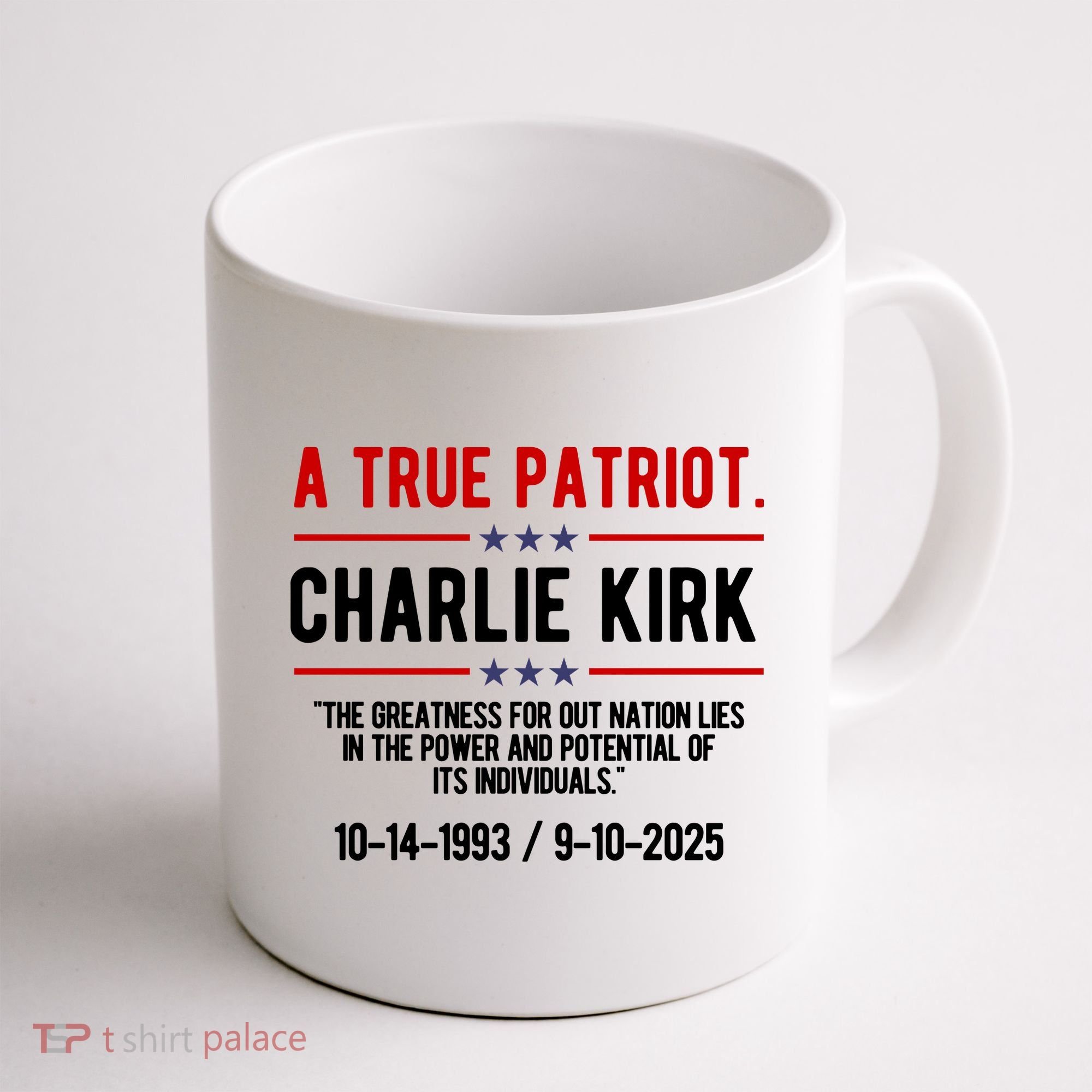 A True Patriot Charlie Kirk RIP Coffee Mug