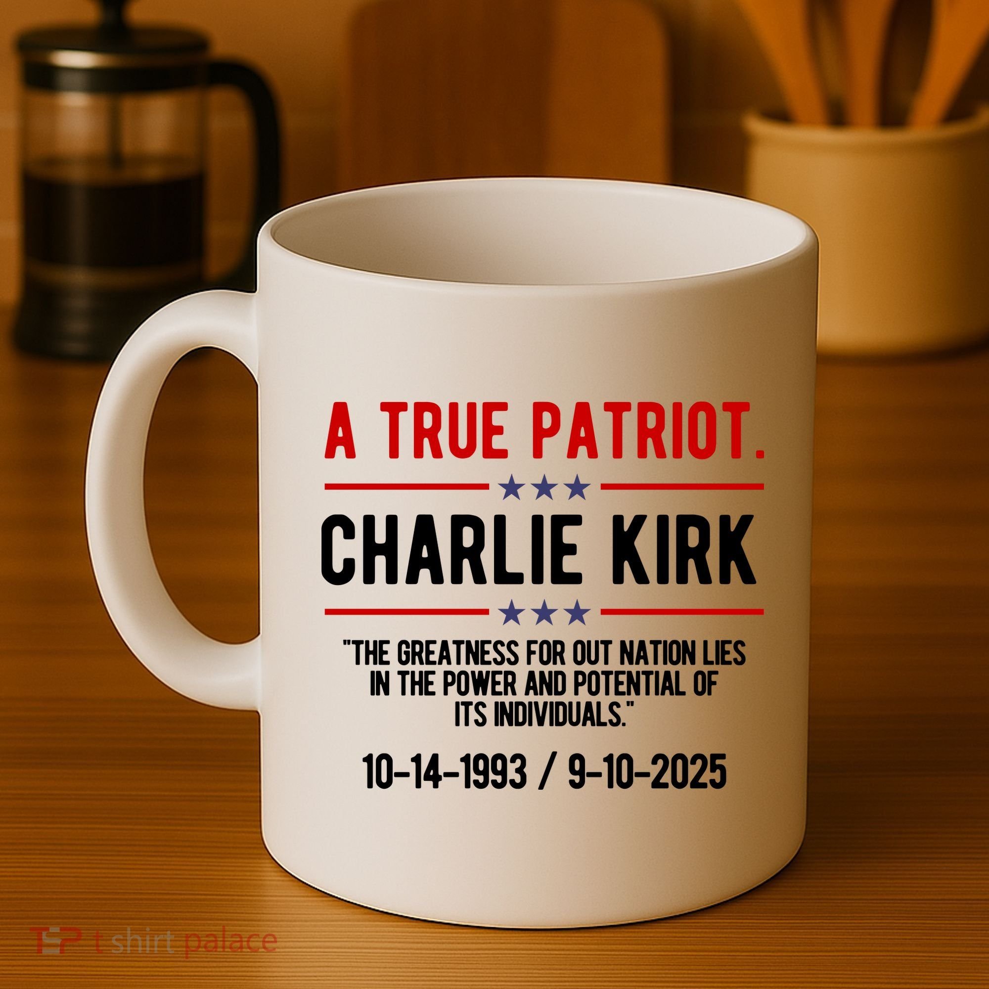 A True Patriot Charlie Kirk RIP Coffee Mug