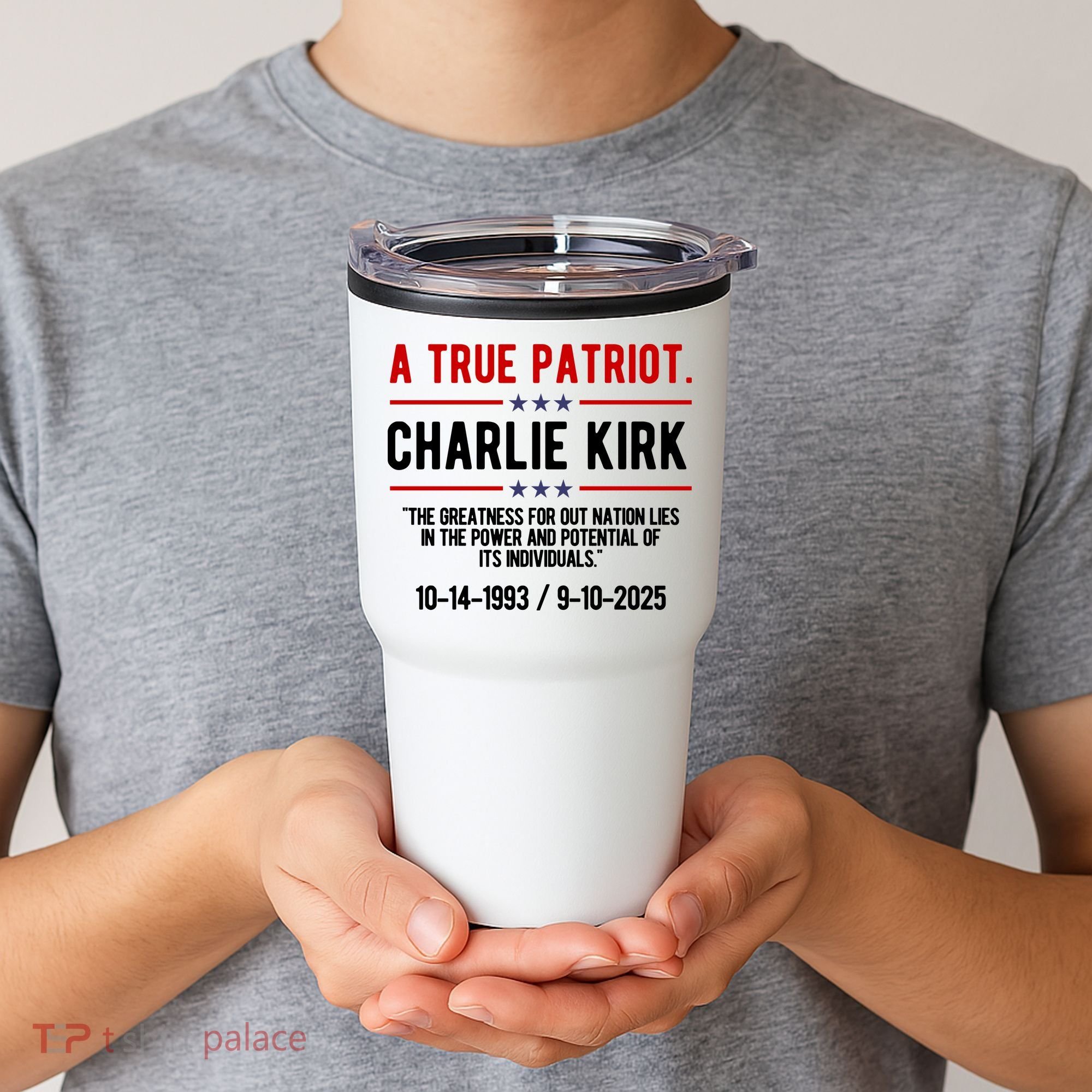A True Patriot Charlie Kirk RIP Tumbler