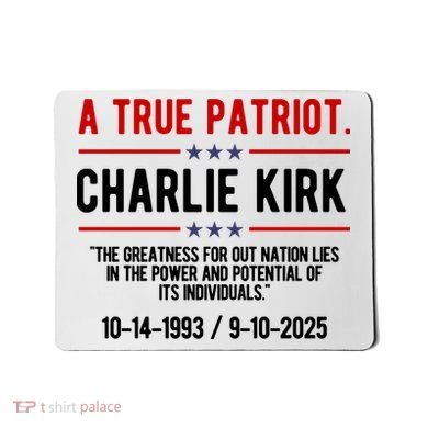 A True Patriot Charlie Kirk RIP Mousepad