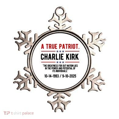 A True Patriot Charlie Kirk RIP Ornament