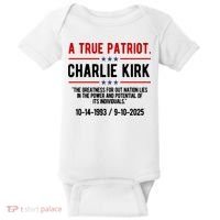 A True Patriot Charlie Kirk RIP Baby Bodysuit thumb 0