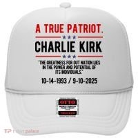 A True Patriot Charlie Kirk RIP Hat thumb 0