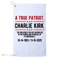 A True Patriot Charlie Kirk RIP Golf Towel thumb 0