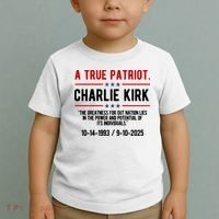A True Patriot Charlie Kirk RIP Toddler T-Shirt thumb 2