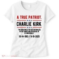 A True Patriot Charlie Kirk RIP Women's T-Shirt thumb 0