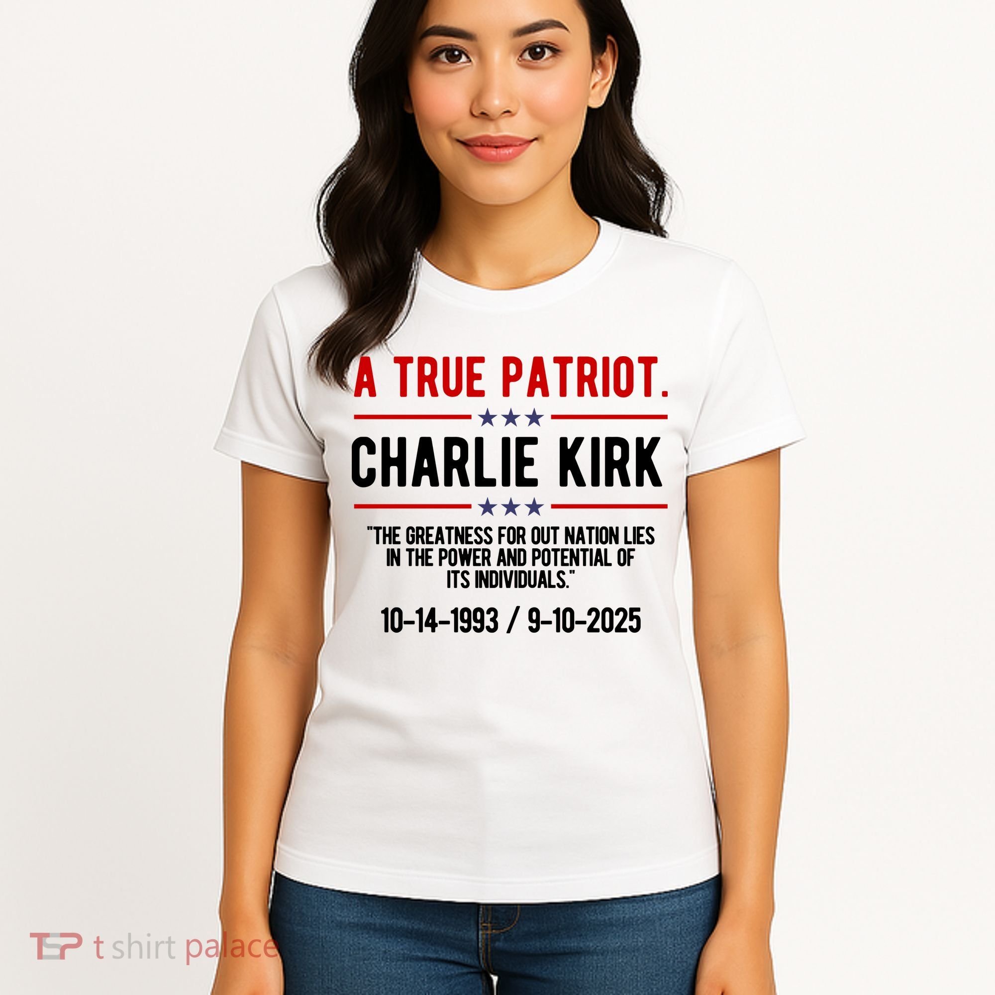 A True Patriot Charlie Kirk RIP Women's T-Shirt