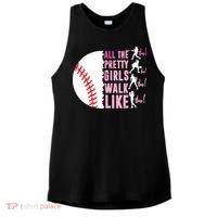 All The Pretty Girl Walk Funny Like This Baseball Player  Ladies PosiCharge Tri-Blend Wicking Tank thumb 0