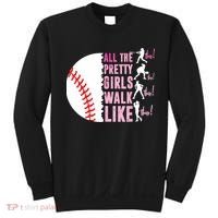 All The Pretty Girl Walk Funny Like This Baseball Player  Sweatshirt thumb 0
