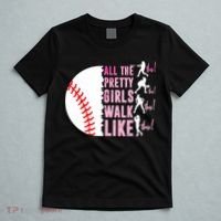 All The Pretty Girl Walk Funny Like This Baseball Player  T-Shirt thumb 5