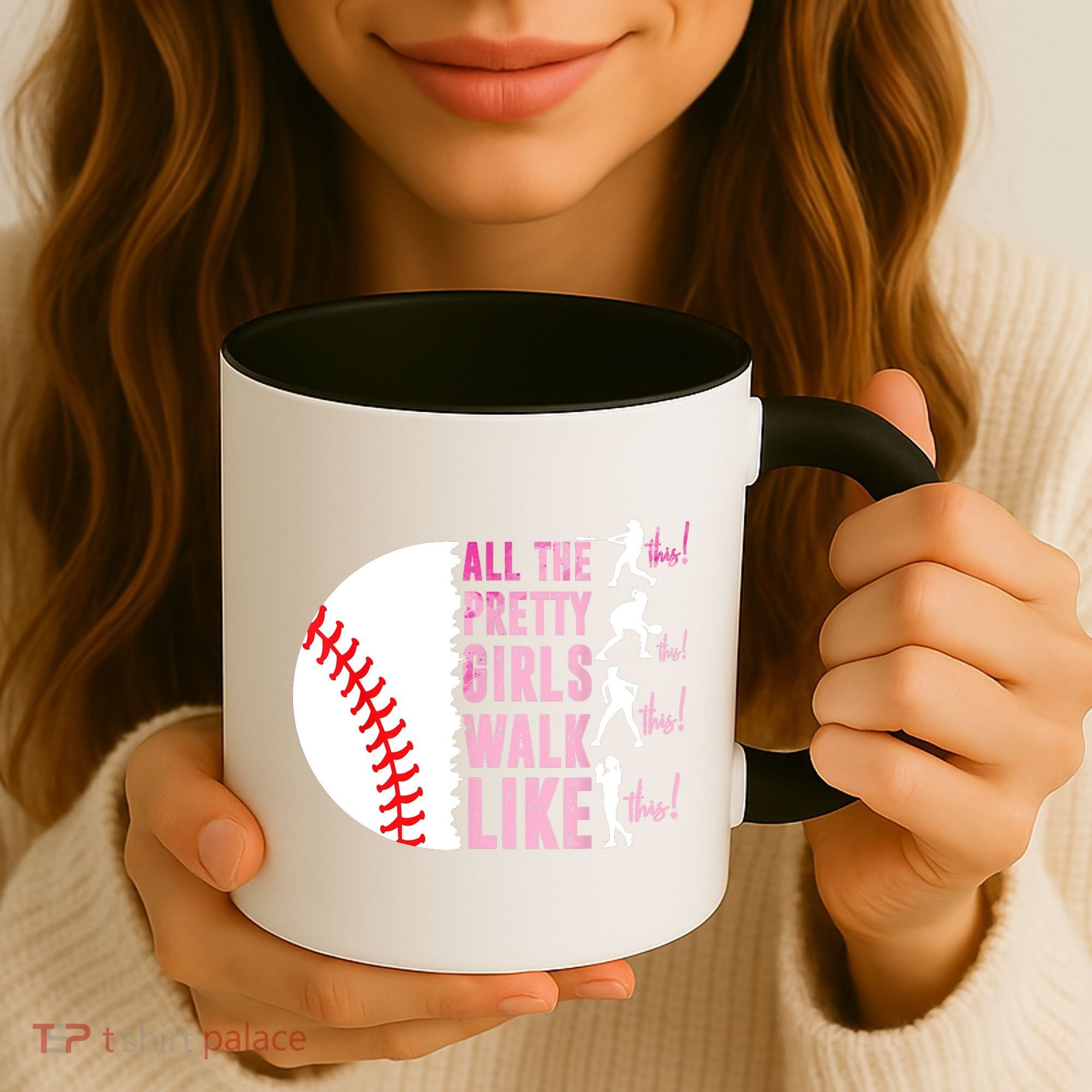 All The Pretty Girl Walk Funny Like This Baseball Player  Coffee Mug