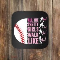 All The Pretty Girl Walk Funny Like This Baseball Player  Coaster thumb 0