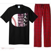 All The Pretty Girl Walk Funny Like This Baseball Player  Pajama Set thumb 0
