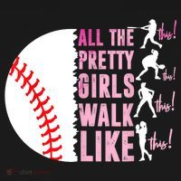 All The Pretty Girl Walk Funny Like This Baseball Player  Women's Hoodie thumb 2