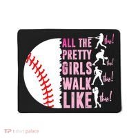 All The Pretty Girl Walk Funny Like This Baseball Player  Mousepad thumb 0