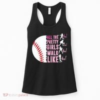 All The Pretty Girl Walk Funny Like This Baseball Player  Women's Tank Top thumb 0