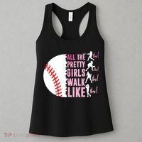 All The Pretty Girl Walk Funny Like This Baseball Player  Women's Tank Top thumb 3