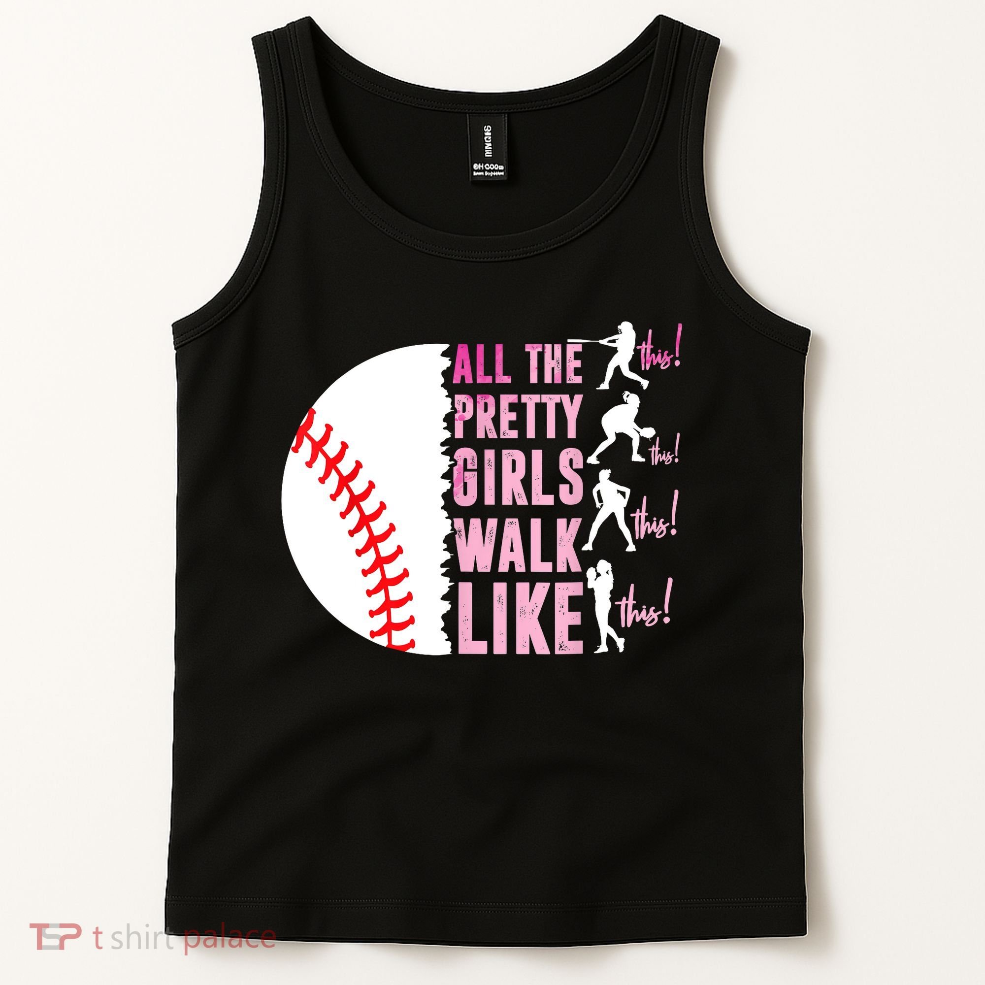 All The Pretty Girl Walk Funny Like This Baseball Player  Tank Top