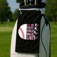 All The Pretty Girl Walk Funny Like This Baseball Player  Golf Towel thumb 2