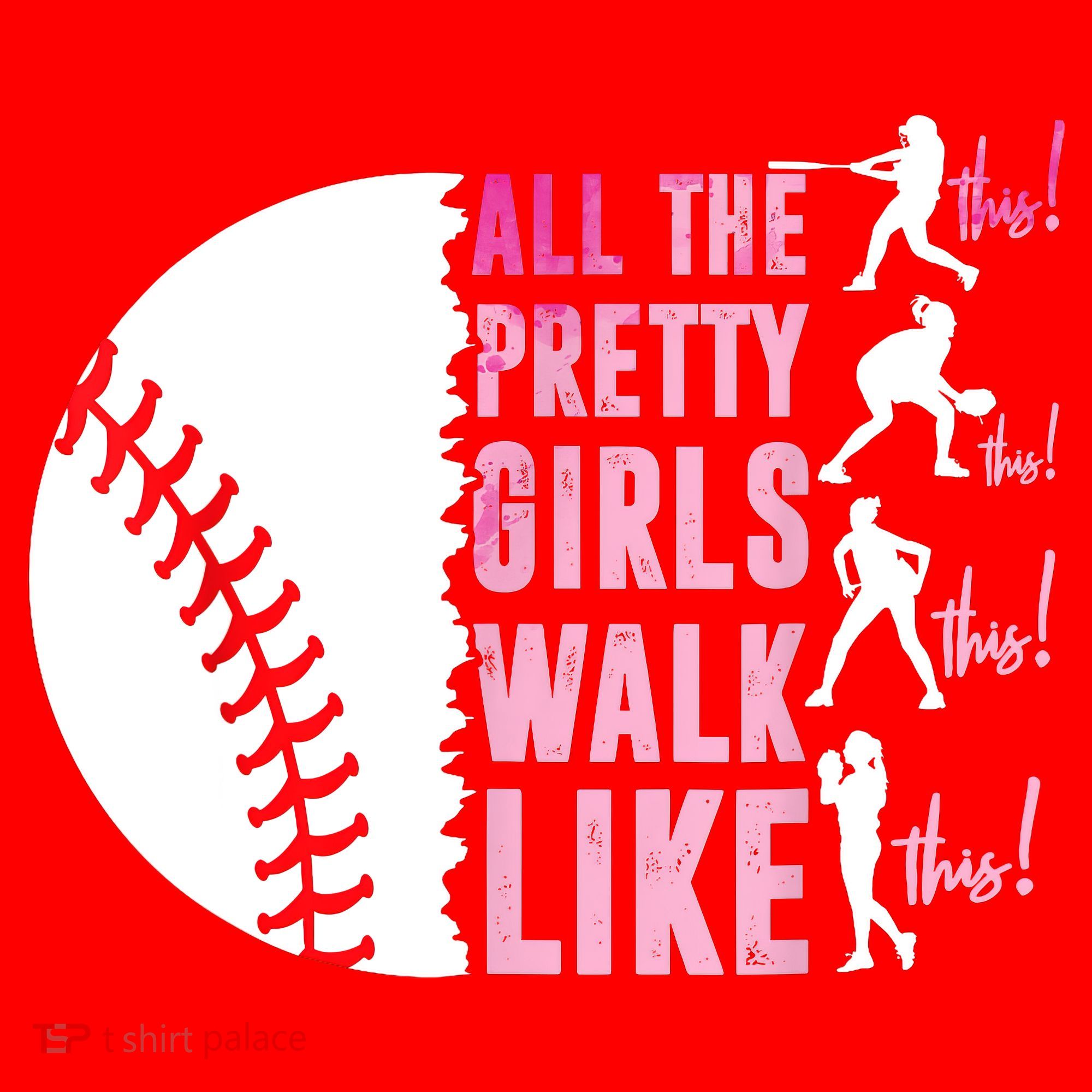 All The Pretty Girl Walk Funny Like This Baseball Player  Santa Hat
