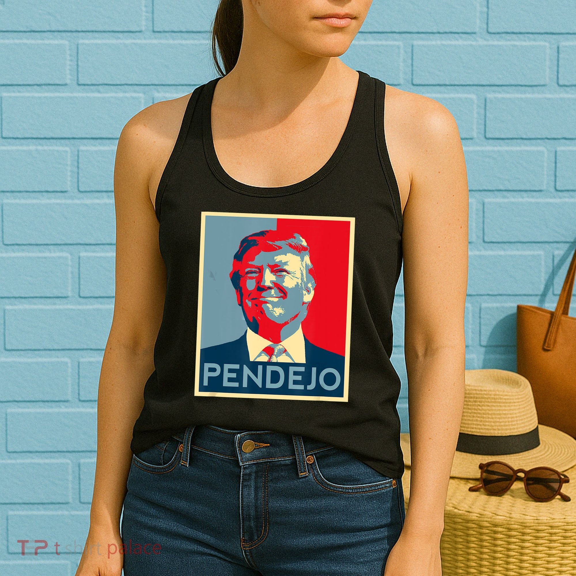 ANTI TRUMP Pendejo Trump USA American President Picture Women's Tank Top