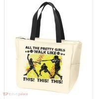All The Pretty Walk Like This Funny Softball Baseball Tote Bag thumb 3