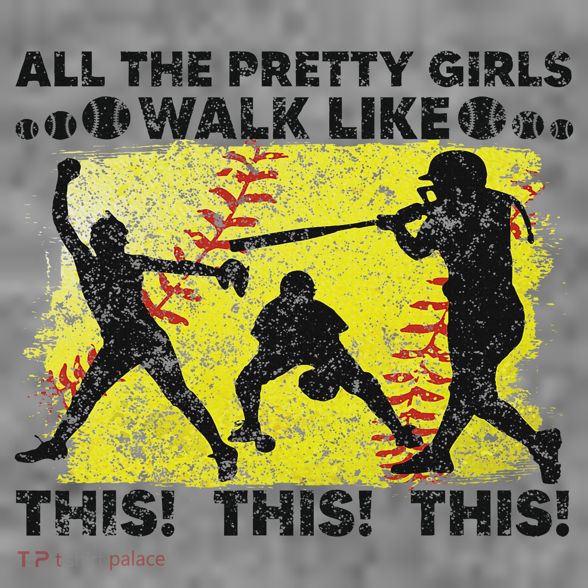 All The Pretty Walk Like This Funny Softball Baseball Toddler Hoodie