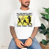 All The Pretty Walk Like This Funny Softball Baseball Comfort Colors T-Shirt thumb 3