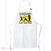 All The Pretty Walk Like This Funny Softball Baseball Apron thumb 0