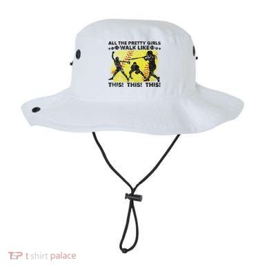 All The Pretty Walk Like This Funny Softball Baseball Bucket Hat