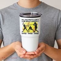 All The Pretty Walk Like This Funny Softball Baseball Tumbler thumb 2