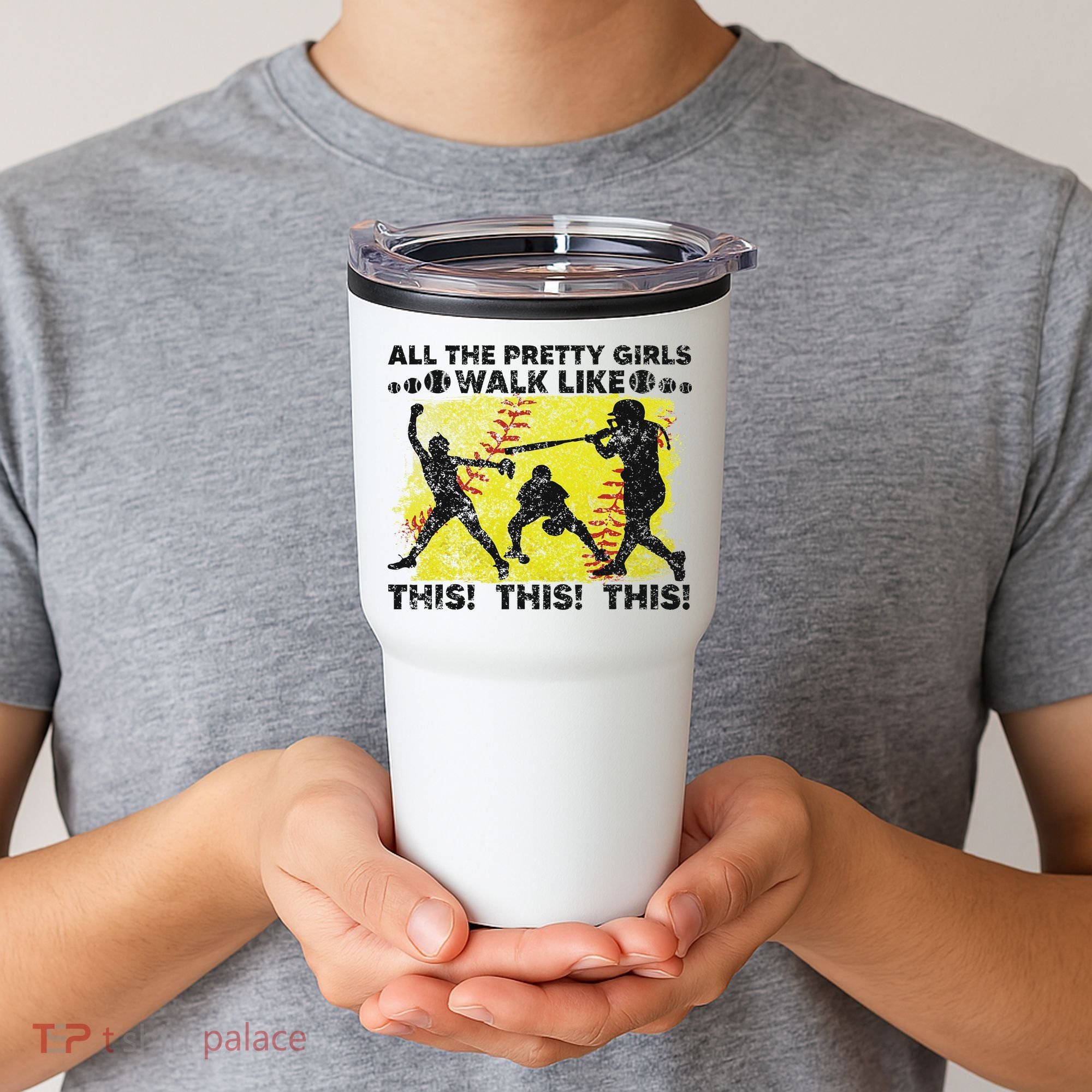All The Pretty Walk Like This Funny Softball Baseball Tumbler