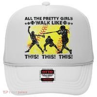 All The Pretty Walk Like This Funny Softball Baseball Hat thumb 0