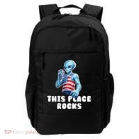 Alien This Place Rocks USA 4th Of July Backpack thumb 0