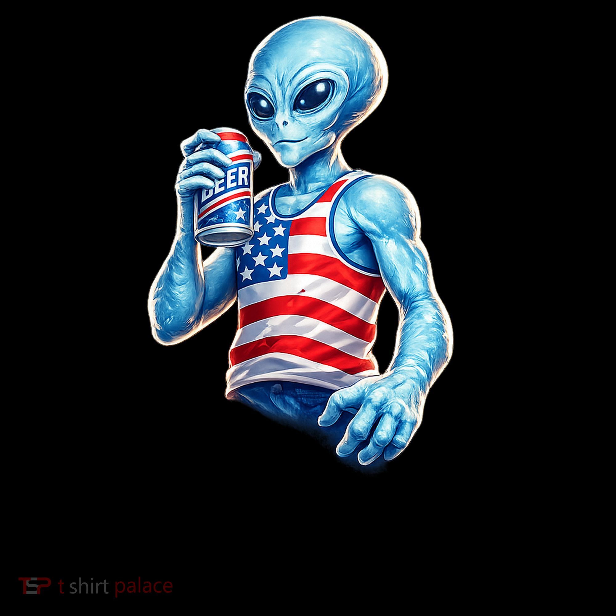 Alien This Place Rocks USA 4th Of July Coffee Mug