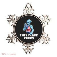 Alien This Place Rocks USA 4th Of July Ornament thumb 0