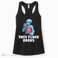 Alien This Place Rocks USA 4th Of July Women's Tank Top thumb 0