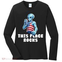 Alien This Place Rocks USA 4th Of July Women's Long Sleeve Shirt thumb 0