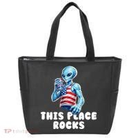 Alien This Place Rocks USA 4th Of July Tote Bag thumb 0