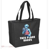 Alien This Place Rocks USA 4th Of July Tote Bag thumb 2