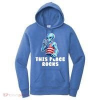 Alien This Place Rocks USA 4th Of July Women's Hoodie thumb 0