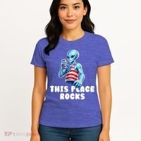 Alien This Place Rocks USA 4th Of July Women's T-Shirt thumb 4