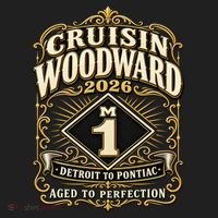 Aged To Perfection 2026 Woodward M1 Car Cruise Women's Sweatshirt thumb 2