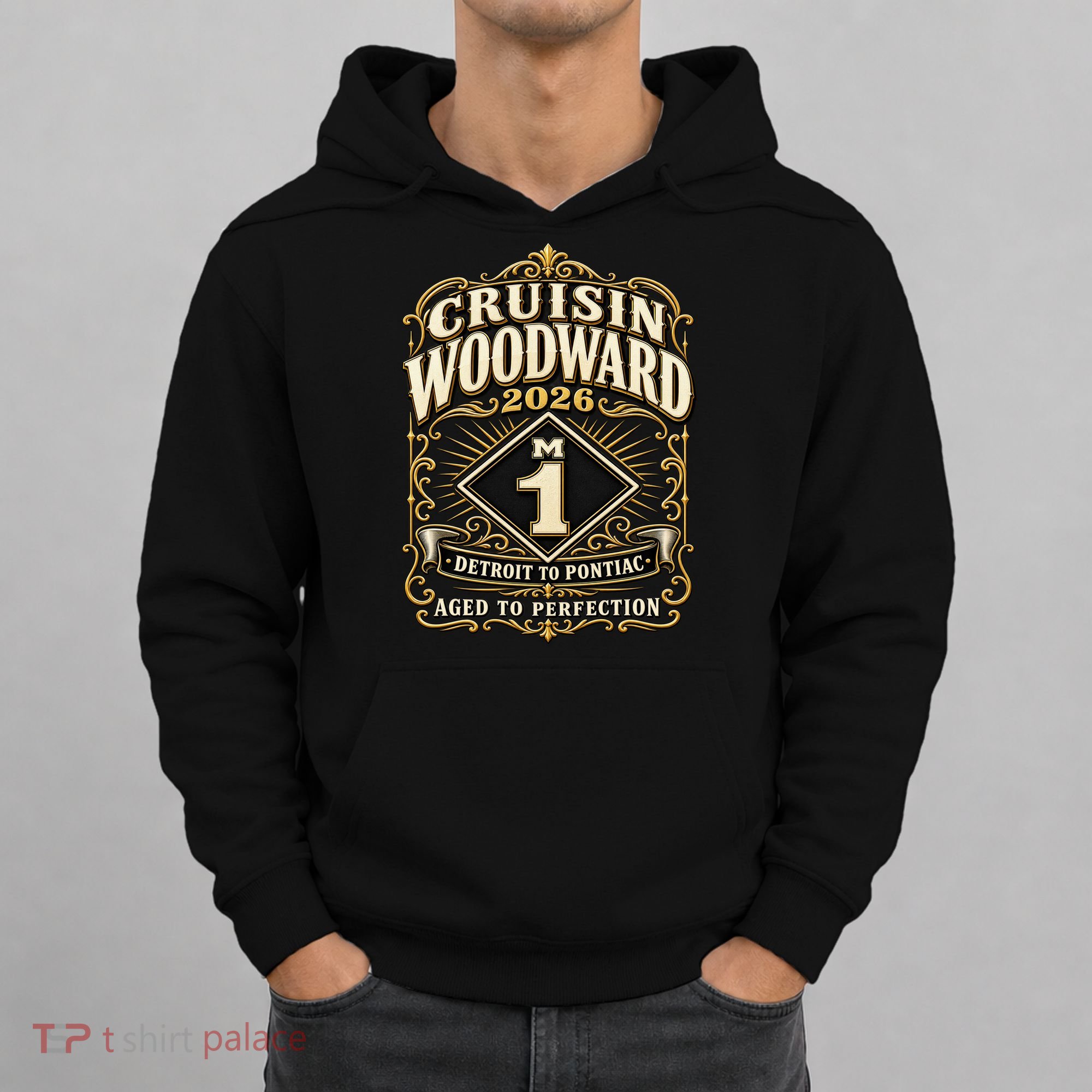Aged To Perfection 2026 Woodward M1 Car Cruise Hoodie