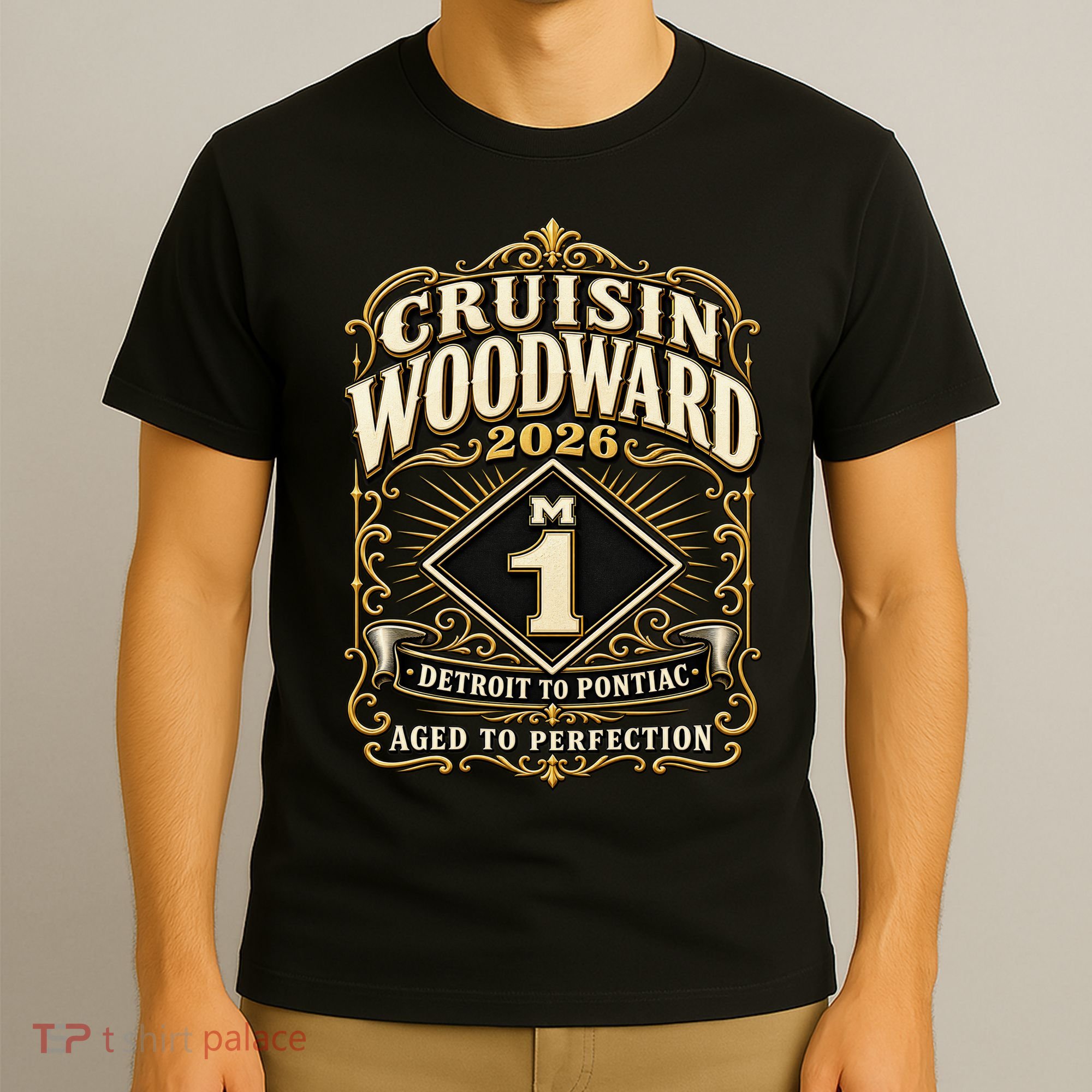 Aged To Perfection 2026 Woodward M1 Car Cruise T-Shirt
