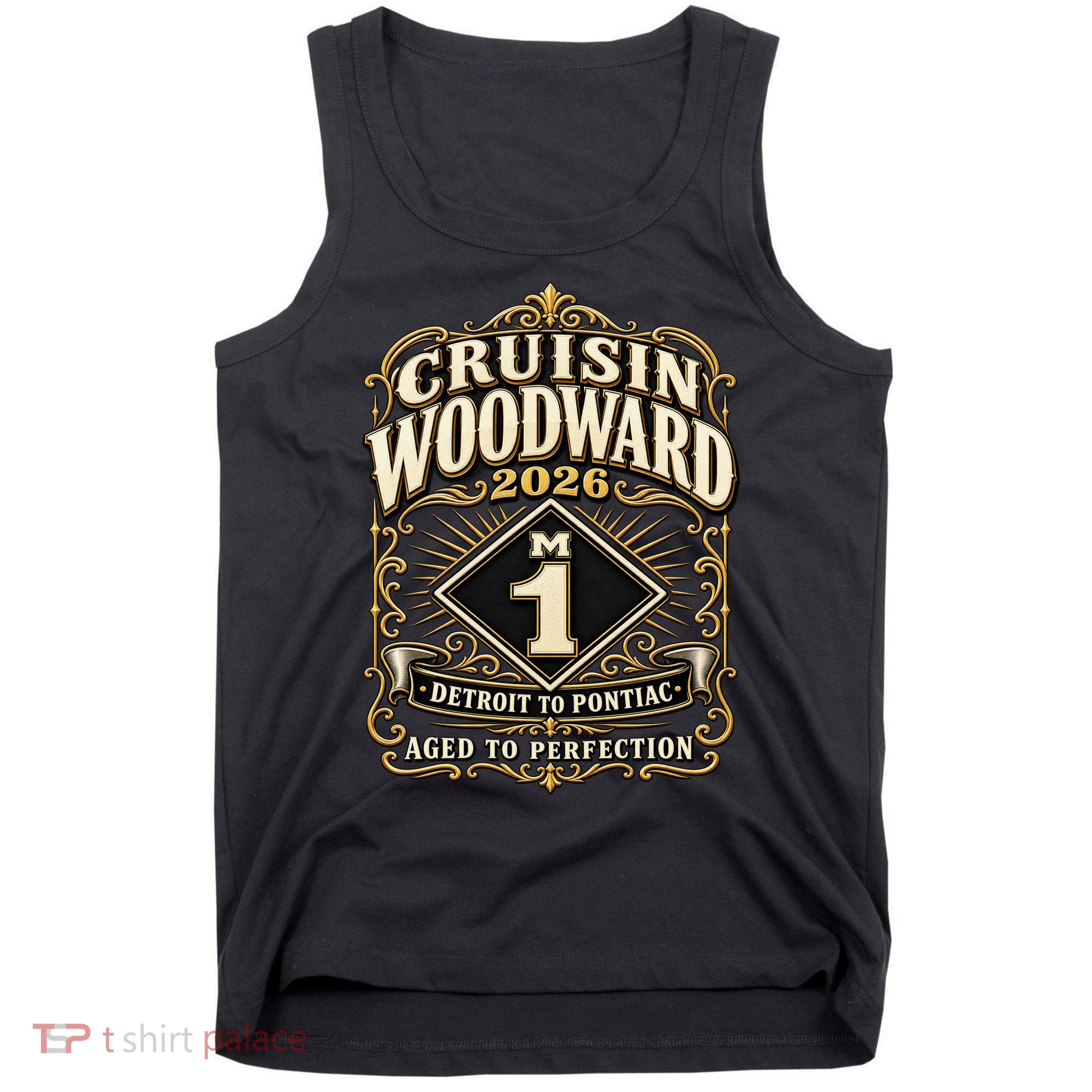 Aged To Perfection 2026 Woodward M1 Car Cruise Tank Top