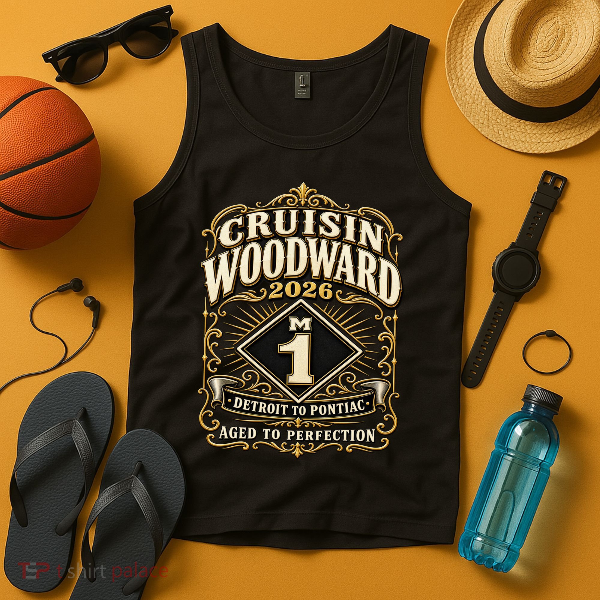Aged To Perfection 2026 Woodward M1 Car Cruise Tank Top