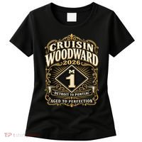 Aged To Perfection 2026 Woodward M1 Car Cruise Women's T-Shirt thumb 0